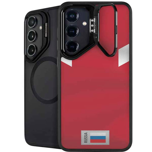 Russia Soccer Flag Galaxy S24 FE Kickstand Case
